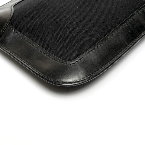 VALENTINO Canvas leather Shoulder Bag black WS25611