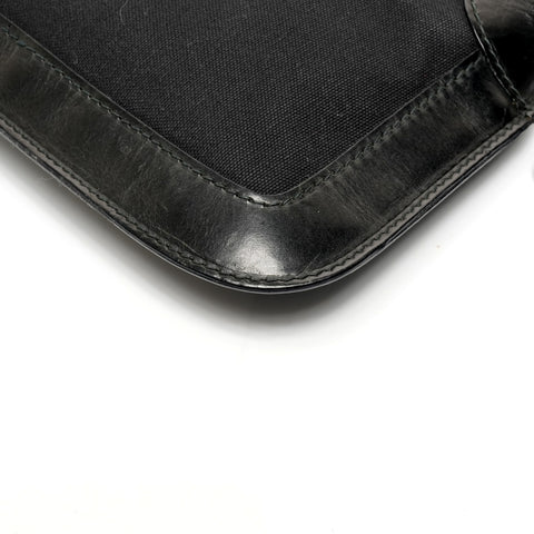 VALENTINO Canvas leather Shoulder Bag black WS25611