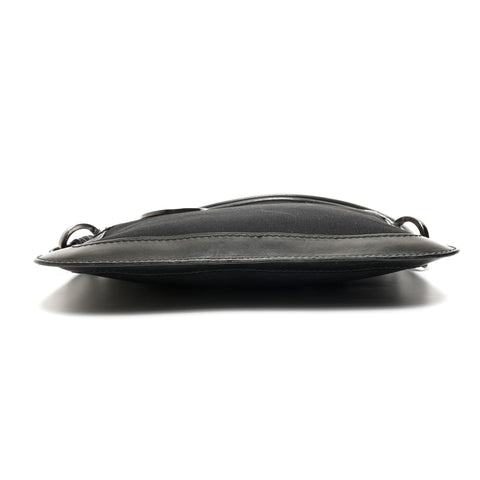 VALENTINO Canvas leather Shoulder Bag black WS25611