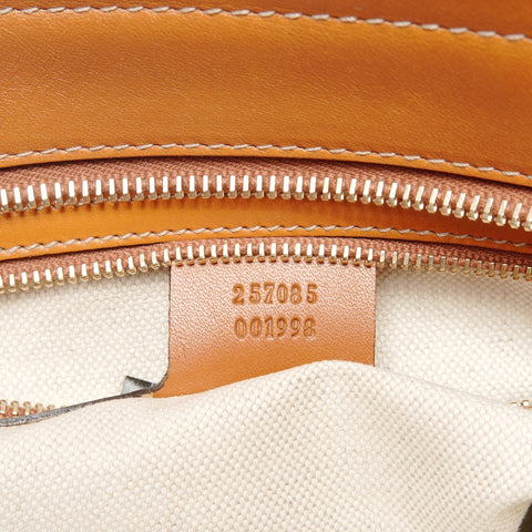 GUCCI GG Canvas Shoulder Bag Sherry Tote Bag beige WS25614