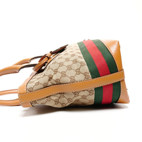 GUCCI GG Canvas Shoulder Bag Sherry Tote Bag beige WS25614