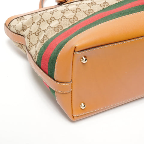 GUCCI GG Canvas Shoulder Bag Sherry Tote Bag beige WS25614