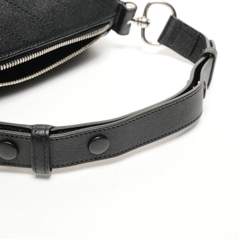 GUCCI Mini Blondie Leather Drum Shoulder Bag black WS25615