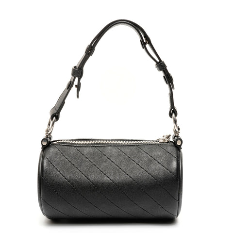 GUCCI Mini Blondie Leather Drum Shoulder Bag black WS25615