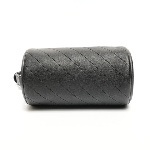 GUCCI Mini Blondie Leather Drum Shoulder Bag black WS25615