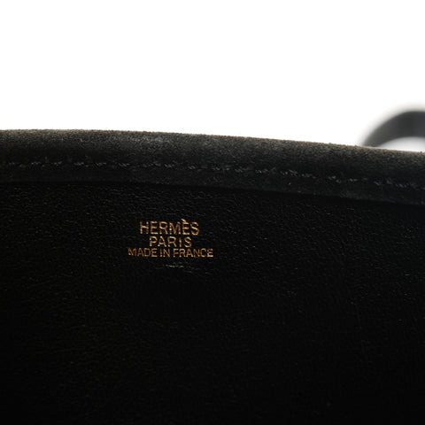 HERMES Evelyn TPM Suede � H Stamp Made in 2004 Shoulder Bag black WS25617