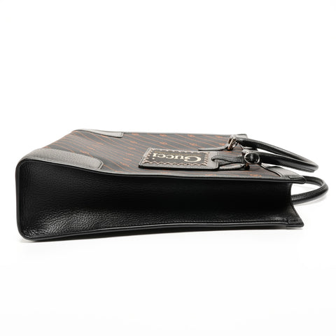 GUCCI 2way leather Tote Bag black WS25618