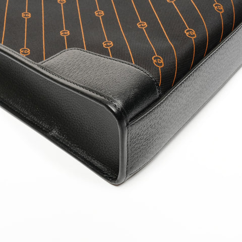 GUCCI 2way leather Tote Bag black WS25618