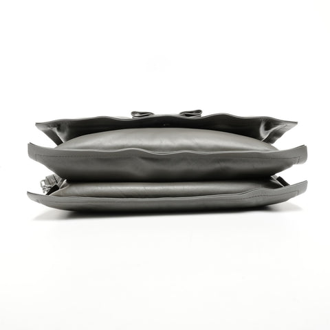 Salvatore Ferragamo VIVA Bow Padded Flap Vara Shoulder Bag gray WS25619