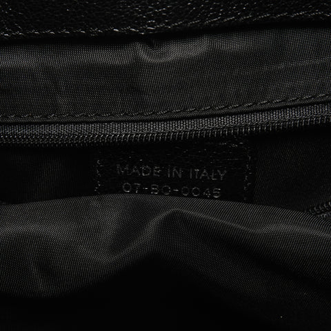 Christian Dior Trotter Canvas with Floral Embroidery and Cotton Tote Bag black WS25620