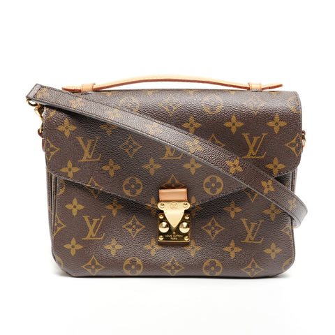 LOUIS VUITTON Monigram M44875 Metis MM 2016 Shoulder Bag Brown WS25621