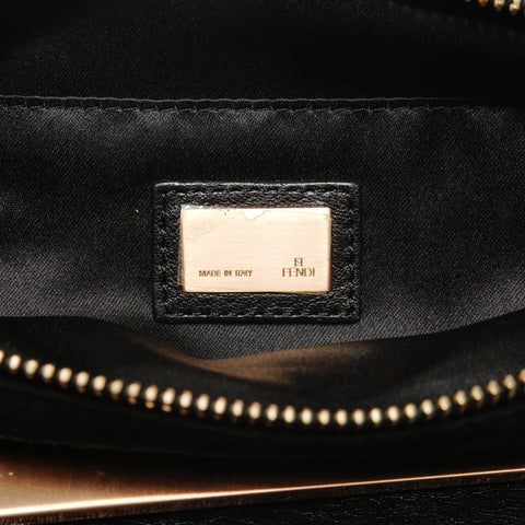 FENDI Leather Smile 2way Shoulder Bag black WS25622