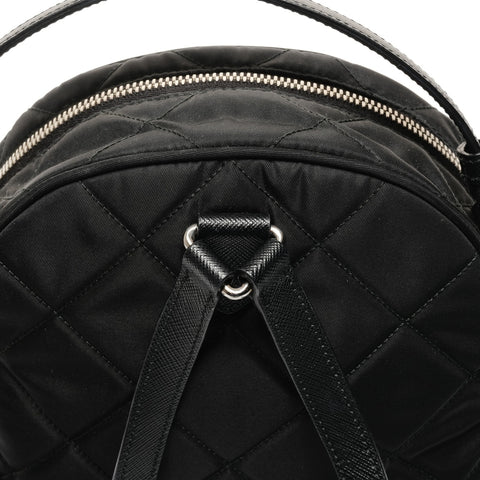 PRADA Nylon quilting Backpack  Daypack black WS25623