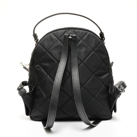 PRADA Nylon quilting Backpack  Daypack black WS25623