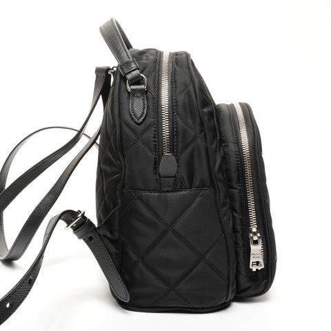 PRADA Nylon quilting Backpack  Daypack black WS25623