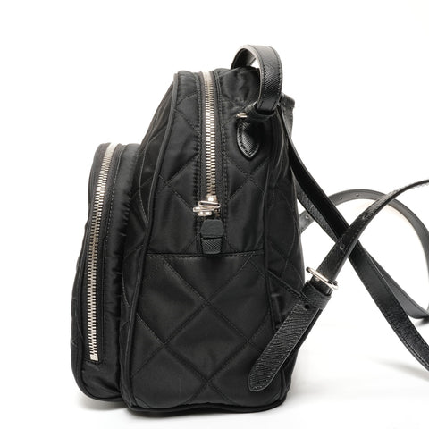 PRADA Nylon quilting Backpack  Daypack black WS25623