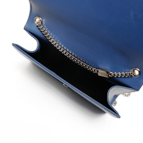 YVES SAINT LAURENT Kate Medium Leather Shoulder Bag blue WS25624