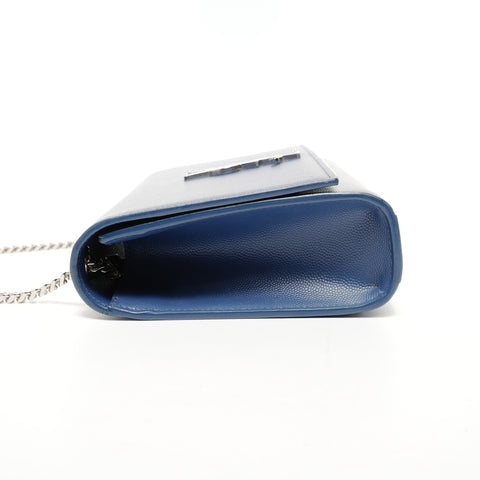 YVES SAINT LAURENT Kate Medium Leather Shoulder Bag blue WS25624