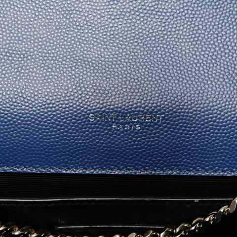 YVES SAINT LAURENT Kate Medium Leather Shoulder Bag blue WS25624