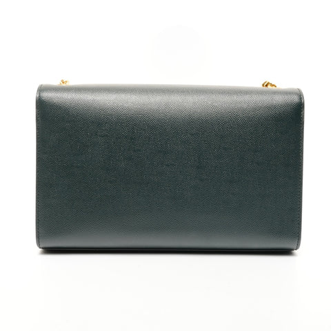 YVES SAINT LAURENT Kate Tassel Medium Leather Shoulder Bag green WS25625