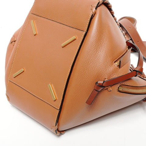 LOEWE Small Leather 2-Way Hammock Shoulder Bag Brown WS25632