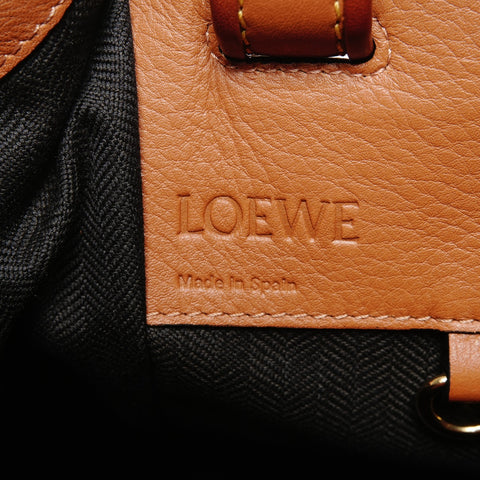 LOEWE Small Leather 2-Way Hammock Shoulder Bag Brown WS25632