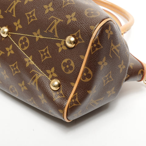LOUIS VUITTON Monogram Tivoli 2009 Handbag Brown WS25636