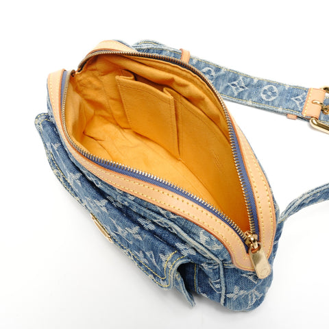 LOUIS VUITTON Denim Monogram Bum Bag, 2007 Waist bag blue WS25638