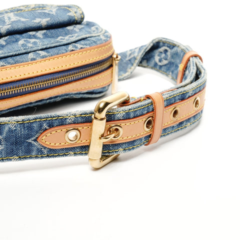 LOUIS VUITTON Denim Monogram Bum Bag, 2007 Waist bag blue WS25638