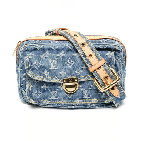 LOUIS VUITTON Denim Monogram Bum Bag, 2007 Waist bag blue WS25638