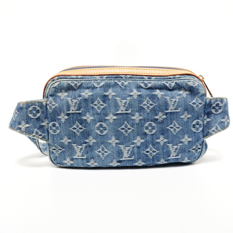 LOUIS VUITTON Denim Monogram Bum Bag, 2007 Waist bag blue WS25638