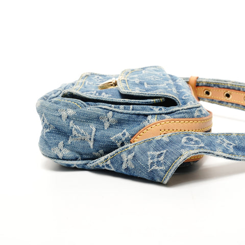 LOUIS VUITTON Denim Monogram Bum Bag, 2007 Waist bag blue WS25638