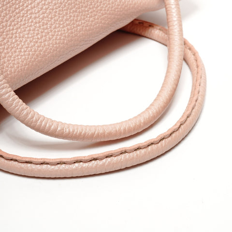 FENDI Leather Selleria Shoulder Bag pink WS25640