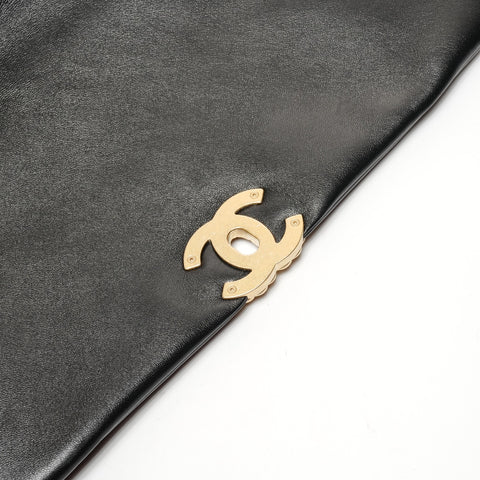 CHANEL CHANEL 19 Chain Large Matelasse Leather Shoulder Bag black WS25644