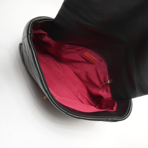 CHANEL CHANEL 19 Chain Large Matelasse Leather Shoulder Bag black WS25644