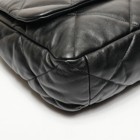 CHANEL CHANEL 19 Chain Large Matelasse Leather Shoulder Bag black WS25644