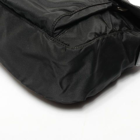 PRADA Nylon triangle logo Shoulder Bag black WS25645