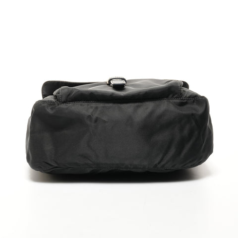 PRADA Nylon triangle logo Shoulder Bag black WS25645