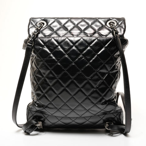 CHANEL No. 23 2016-2017 Matelasse Leather Backpack Â· Daypack black WS25646