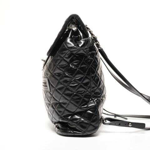 CHANEL No. 23 2016-2017 Matelasse Leather Backpack Daypack black WS256 – NUIR VINTAGE