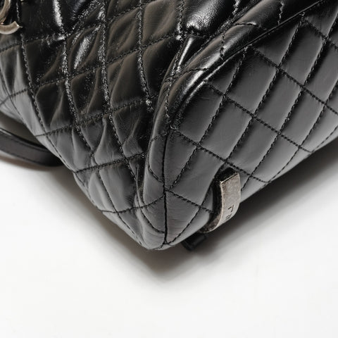CHANEL No. 23 2016-2017 Matelasse Leather Backpack  Daypack black WS25646