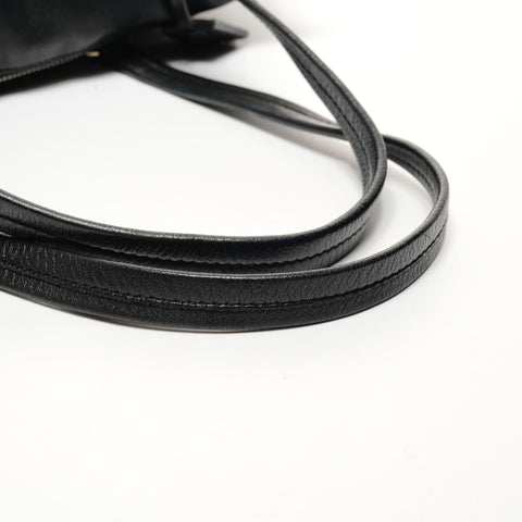 PRADA Nylon leather Shoulder Bag black WS25648
