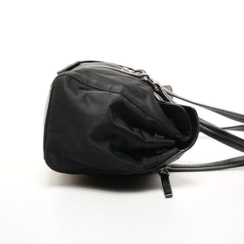 PRADA Nylon leather Shoulder Bag black WS25648