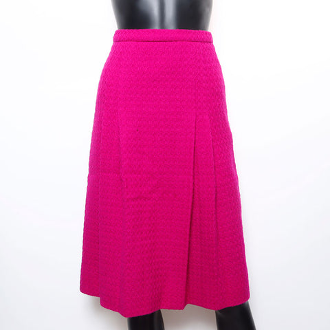 Chanel coco mark bouton jupe tweed taille 34 costume violet ws2565