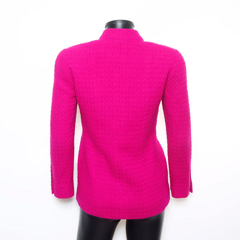 CHANEL COCO Mark button tweed skirt size 34 suit purple WS2565