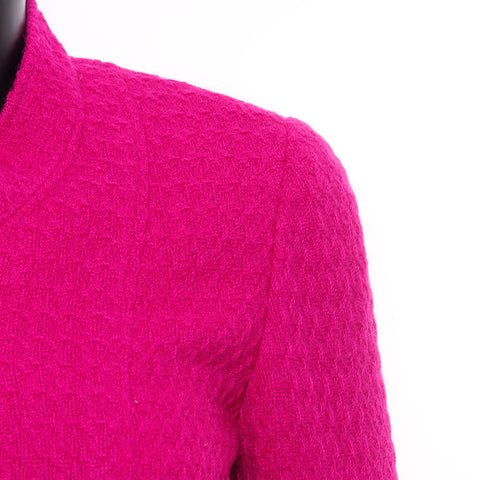 Chanel coco mark bouton jupe tweed taille 34 costume violet ws2565