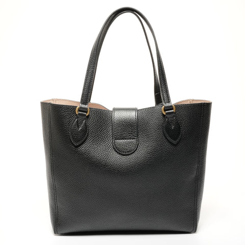 GUCCI GG Marmont Leather Tote Bag Shoulder Bag black WS25654