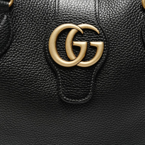 GUCCI GG Marmont Leather Tote Bag Shoulder Bag black WS25654