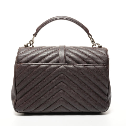 YVES SAINT LAURENT Small Lulu Top Handle 2-Way Bag Shoulder Bag Brown WS25657