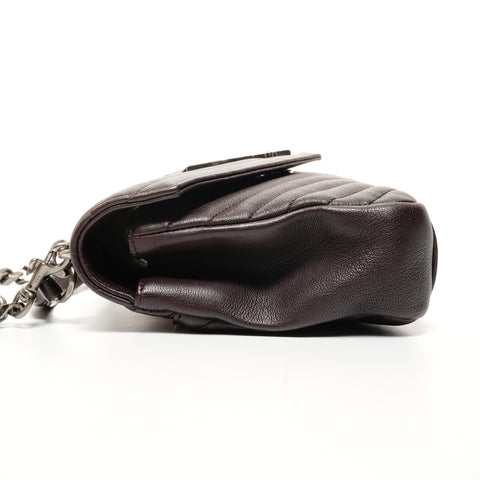 YVES SAINT LAURENT Small Lulu Top Handle 2-Way Bag Shoulder Bag Brown WS25657